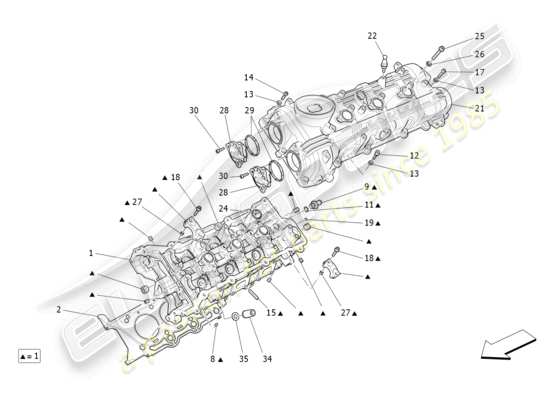 a part diagram from the Maserati Levante parts catalogue