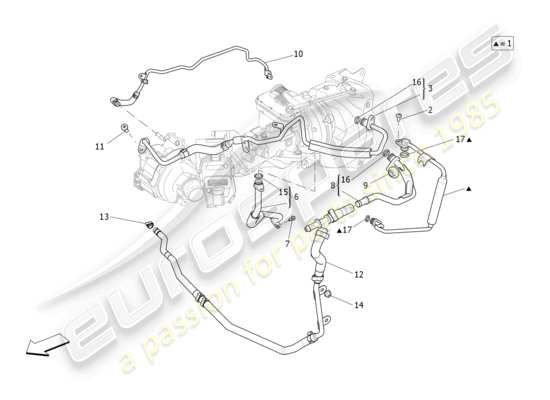 a part diagram from the Maserati Levante parts catalogue