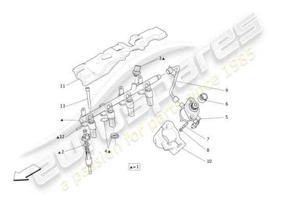 a part diagram from the Maserati Levante parts catalogue