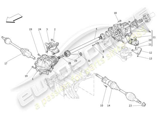 a part diagram from the Maserati Levante parts catalogue