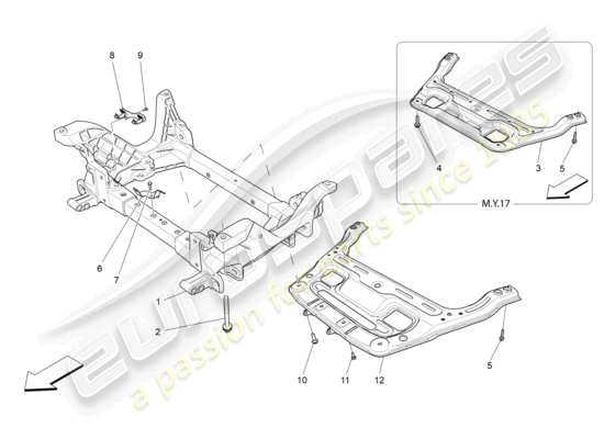 a part diagram from the Maserati Levante parts catalogue