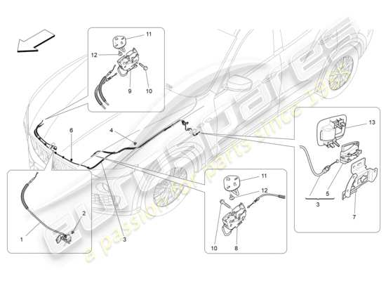 a part diagram from the Maserati Levante parts catalogue