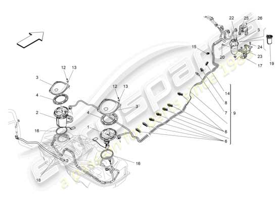 a part diagram from the Maserati Levante parts catalogue