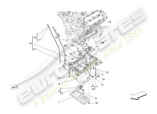 a part diagram from the Maserati Levante parts catalogue