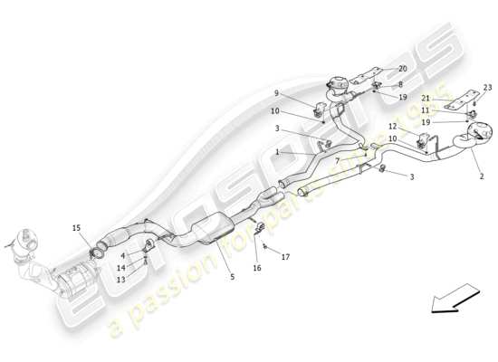 a part diagram from the Maserati Levante parts catalogue