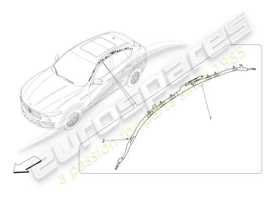 a part diagram from the Maserati Levante parts catalogue