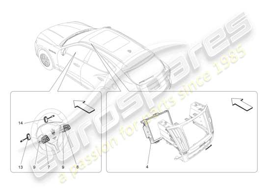 a part diagram from the Maserati Levante parts catalogue