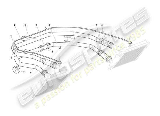 a part diagram from the Lamborghini LP640 Coupe (2009) parts catalogue