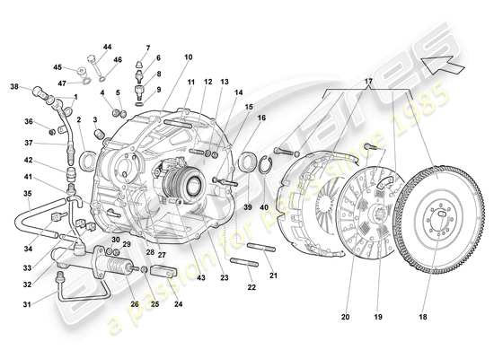 a part diagram from the Lamborghini LP640 Coupe (2009) parts catalogue