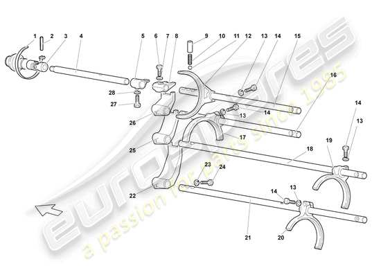 a part diagram from the Lamborghini LP640 Coupe (2009) parts catalogue