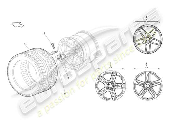 a part diagram from the Lamborghini Murcielago parts catalogue