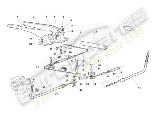 a part diagram from the Lamborghini LP640 Coupe (2009) parts catalogue