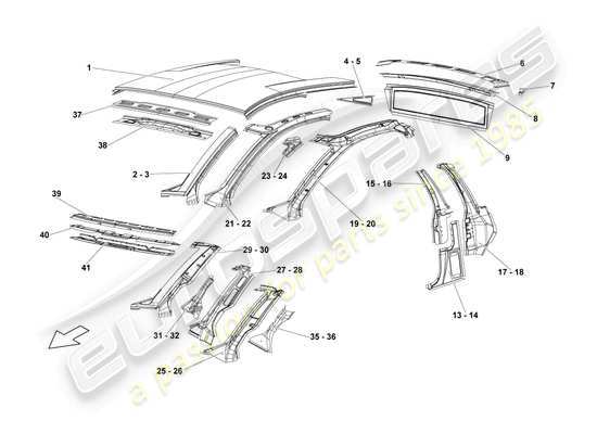 a part diagram from the Lamborghini LP640 Coupe (2009) parts catalogue