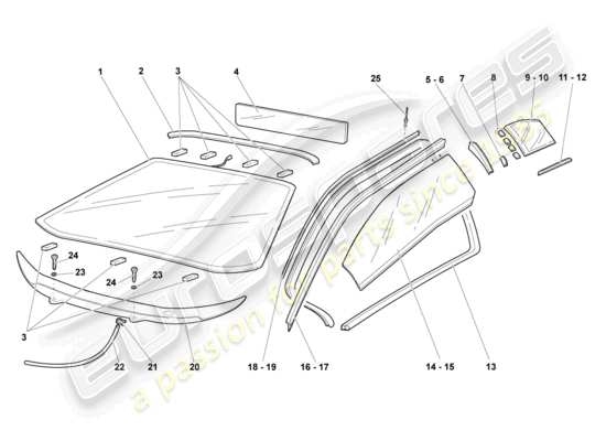 a part diagram from the Lamborghini LP640 Coupe (2009) parts catalogue