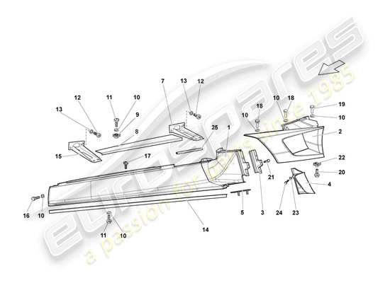 a part diagram from the Lamborghini LP640 Coupe (2009) parts catalogue