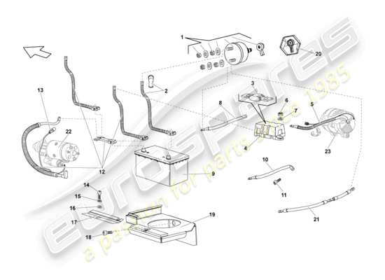 a part diagram from the Lamborghini LP640 Coupe (2009) parts catalogue