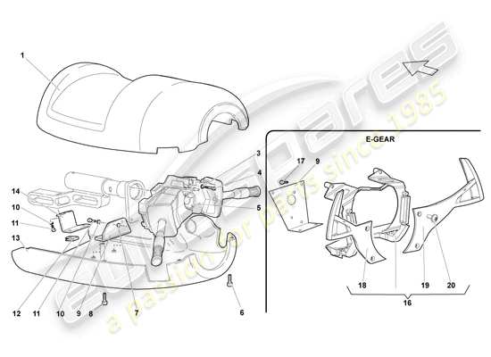 a part diagram from the Lamborghini LP640 Coupe (2009) parts catalogue