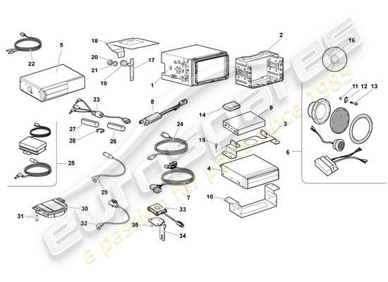 a part diagram from the Lamborghini LP640 Coupe (2010) parts catalogue