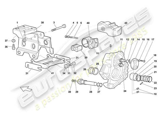 a part diagram from the Lamborghini LP640 Coupe (2010) parts catalogue