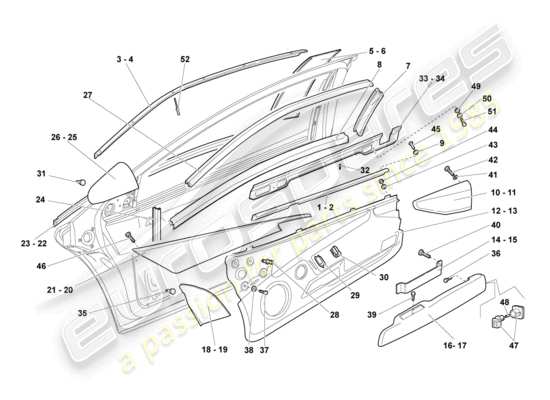 a part diagram from the Lamborghini Murcielago parts catalogue