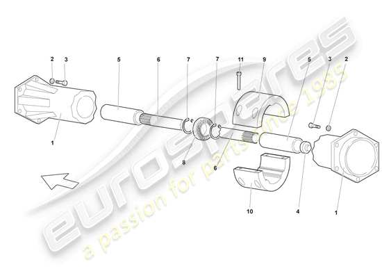 a part diagram from the Lamborghini LP640 Roadster (2007) parts catalogue