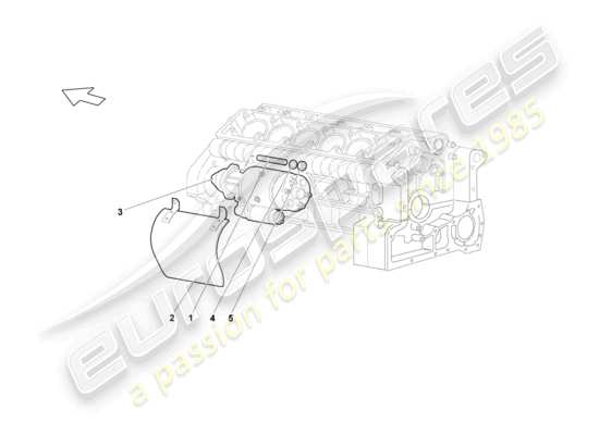 a part diagram from the Lamborghini Murcielago parts catalogue