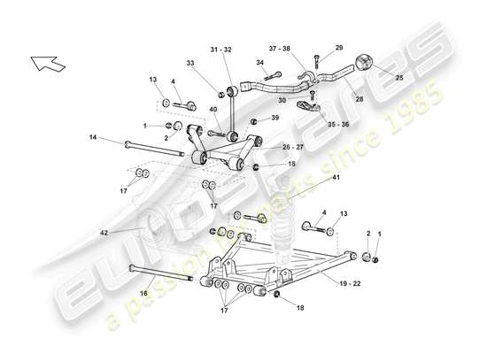 a part diagram from the Lamborghini LP640 Roadster (2008) parts catalogue