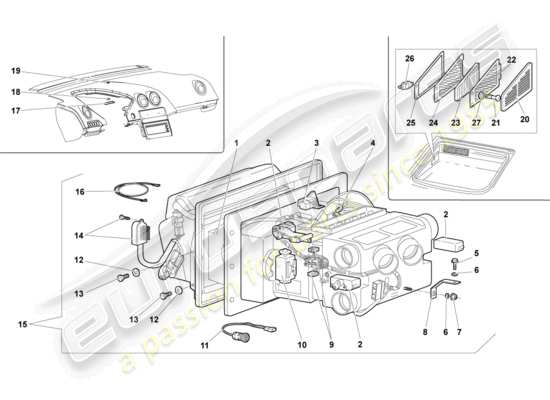 a part diagram from the Lamborghini LP640 Roadster (2008) parts catalogue