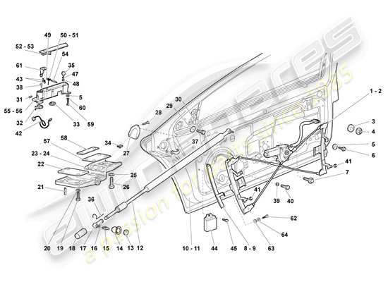 a part diagram from the Lamborghini LP640 Roadster (2008) parts catalogue