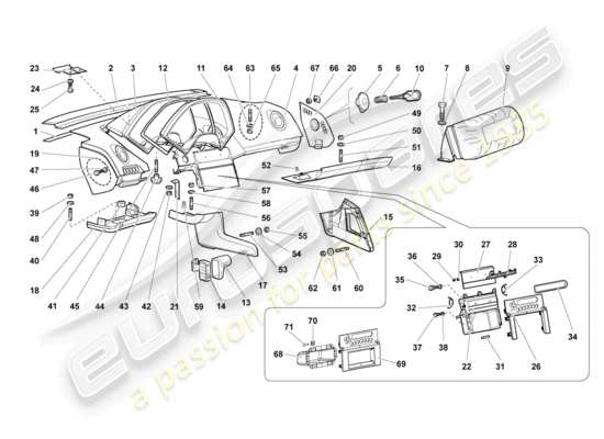 a part diagram from the Lamborghini LP640 Roadster (2008) parts catalogue