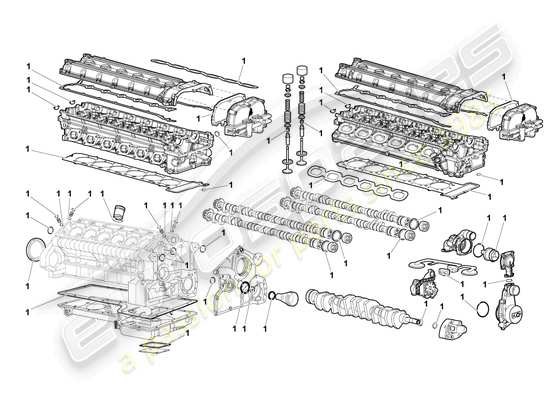 a part diagram from the Lamborghini LP640 Roadster (2009) parts catalogue