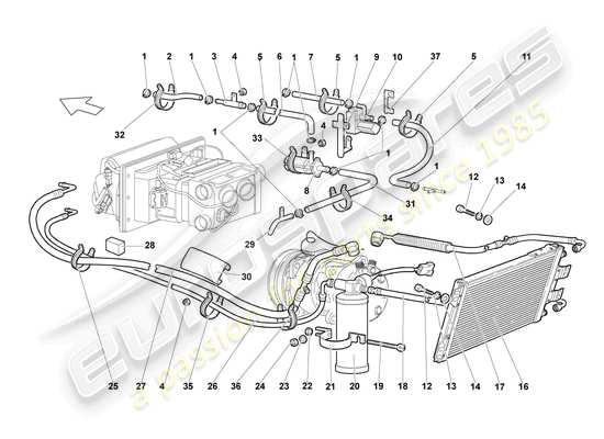 a part diagram from the Lamborghini LP640 Roadster (2009) parts catalogue