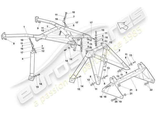 a part diagram from the Lamborghini LP640 Roadster (2009) parts catalogue