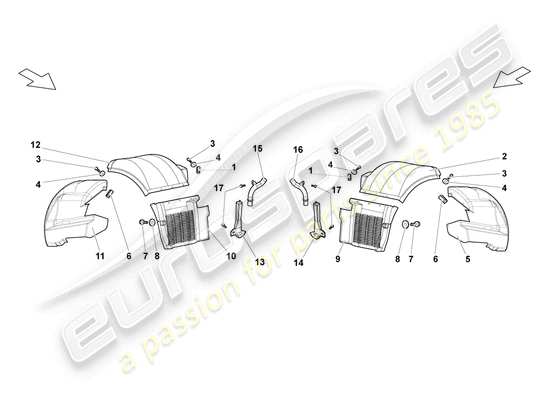 a part diagram from the Lamborghini LP640 Roadster (2009) parts catalogue