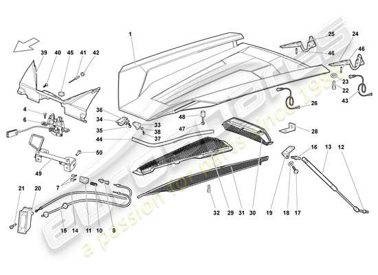 a part diagram from the Lamborghini LP640 Roadster (2009) parts catalogue