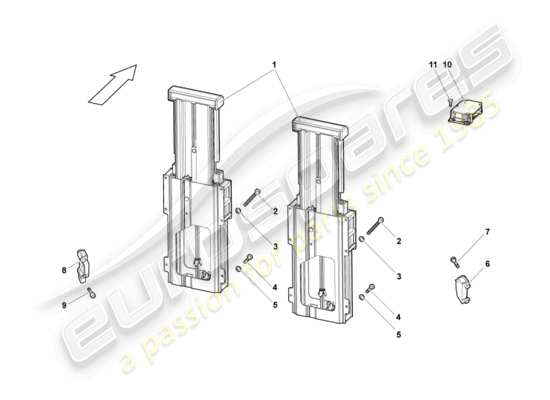 a part diagram from the Lamborghini Murcielago parts catalogue