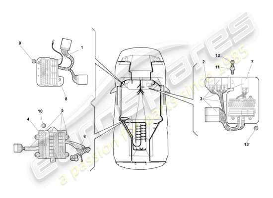 a part diagram from the Lamborghini LP640 Roadster (2009) parts catalogue