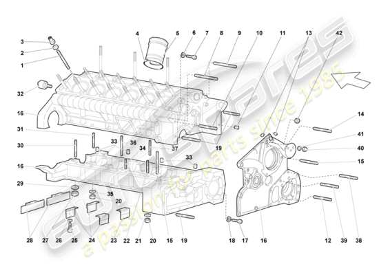 a part diagram from the Lamborghini LP670-4 SV (2010) parts catalogue