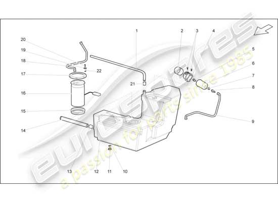 a part diagram from the Lamborghini Gallardo Coupe (2004) parts catalogue