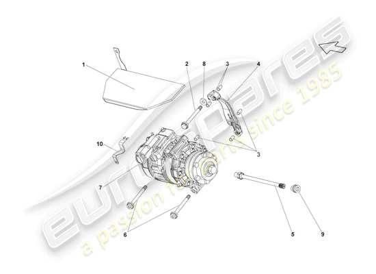 a part diagram from the Lamborghini Gallardo Coupe (2004) parts catalogue