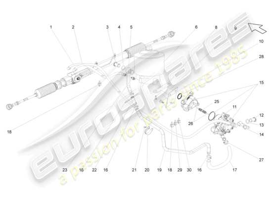 a part diagram from the Lamborghini Gallardo Coupe (2004) parts catalogue