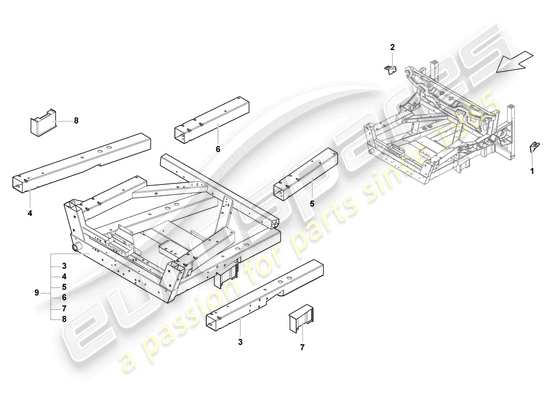 a part diagram from the Lamborghini Gallardo Coupe (2004) parts catalogue