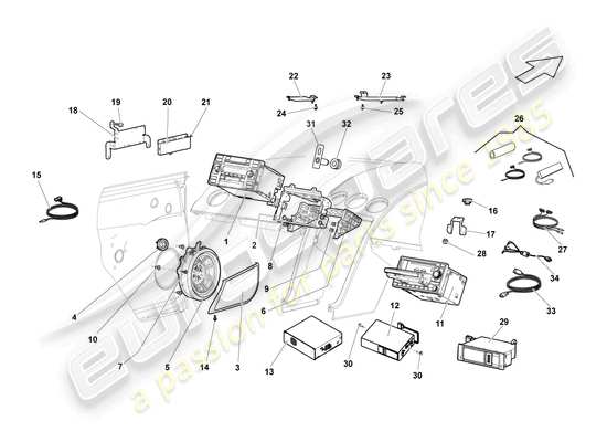 a part diagram from the Lamborghini Gallardo Coupe (2004) parts catalogue