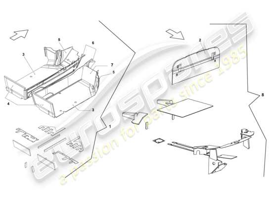 a part diagram from the Lamborghini Gallardo Coupe (2004) parts catalogue