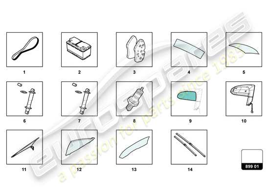 a part diagram from the Lamborghini Gallardo Coupe (2004) parts catalogue