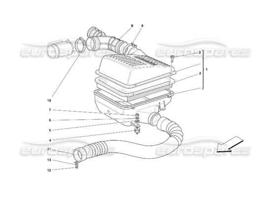 a part diagram from the Ferrari 355 parts catalogue