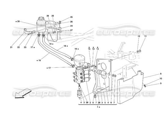 a part diagram from the Ferrari 355 parts catalogue