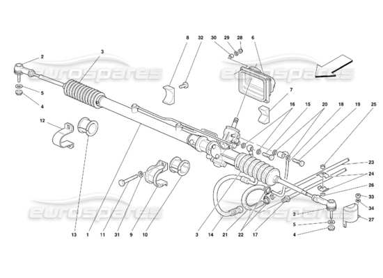 a part diagram from the Ferrari 355 parts catalogue