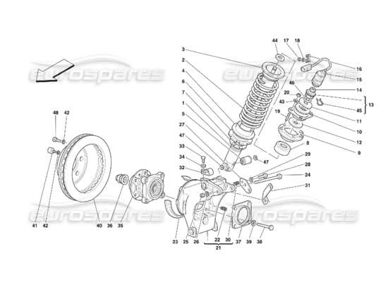 a part diagram from the Ferrari 355 parts catalogue