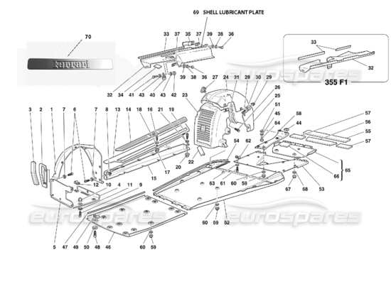 a part diagram from the Ferrari 355 parts catalogue